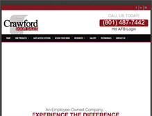 Tablet Screenshot of crawford-doors.com